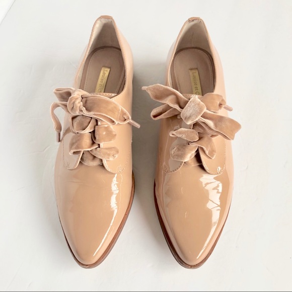 Louise et Cie Adwin Blush Velvet Lace Up Oxford 7 - Picture 2 of 8